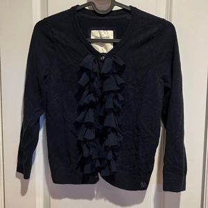 cardigan， navy， size M